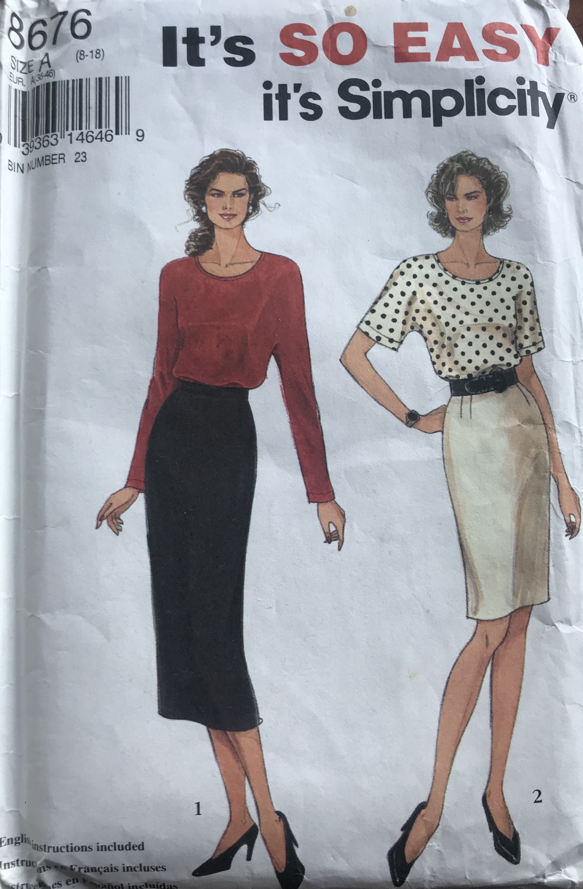 Simplicity skirt pattern.